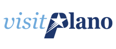 The logo for Visit Plano