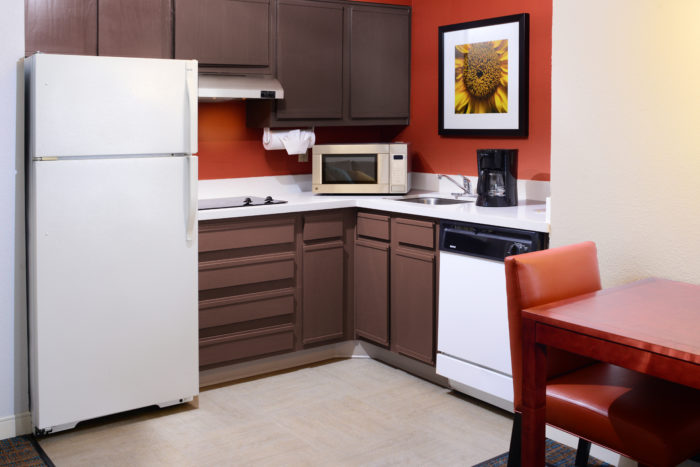 Residence Inn Plano Legacy hotel room kitchenette