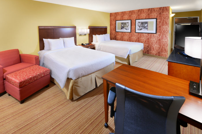 Courtyard Plano Legacy double queen guest room