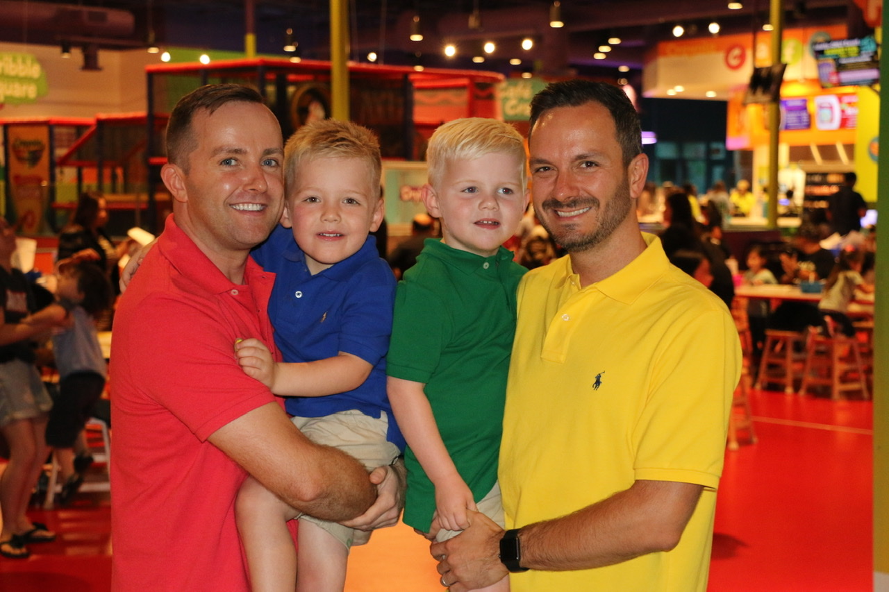 Two Plano Dads celebrate pride at Crayola Experience in Plano, TX