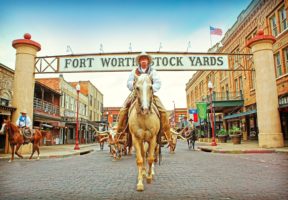 Imagen del distrito histórico nacional de Fort Worth Stockyards