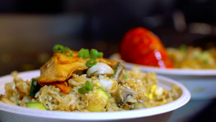Hibachi ramen food