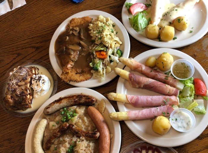 Bavarian Grill sample of foods