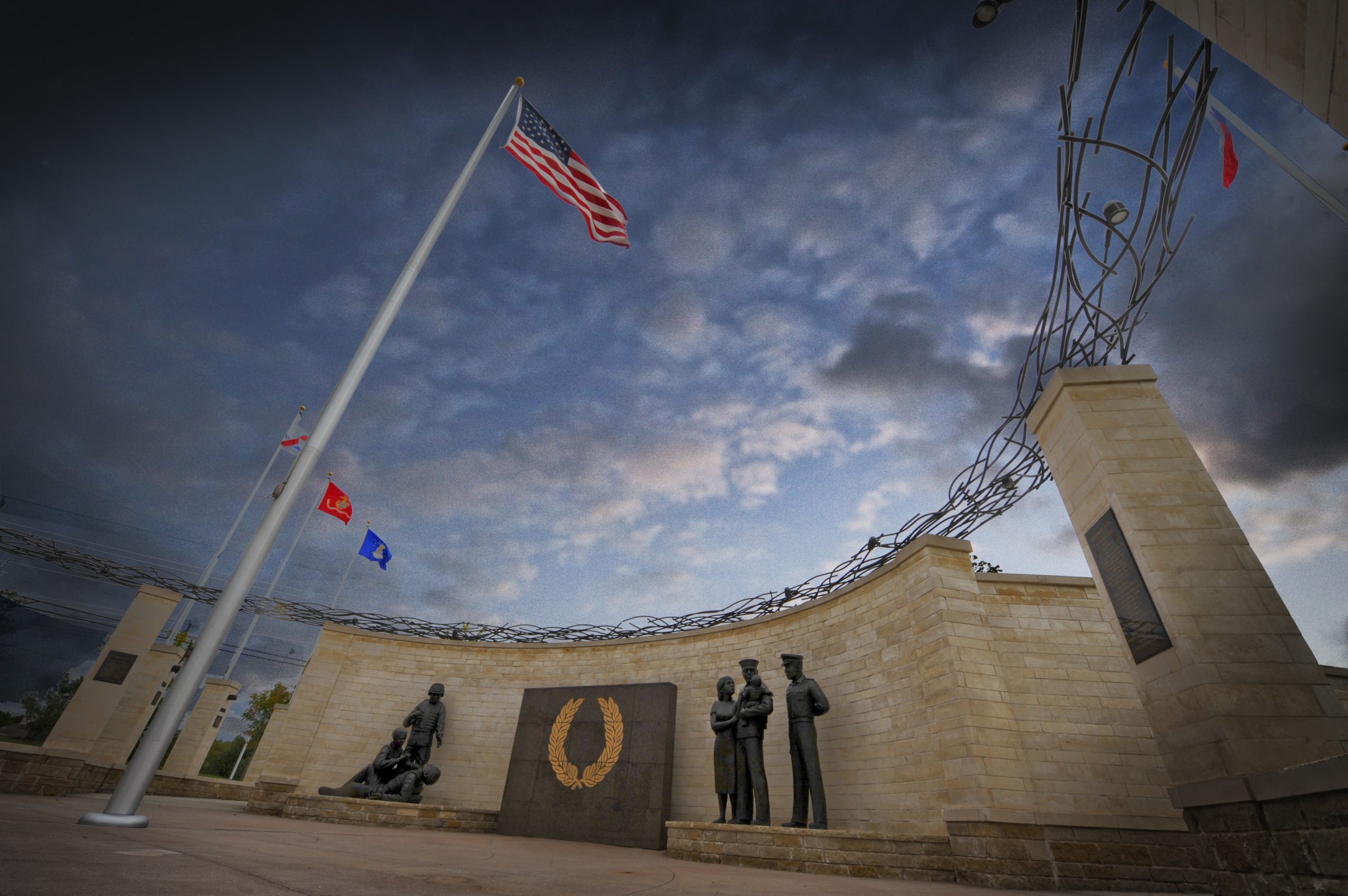 Plano Veterans Memorial Park in honor of military veterans