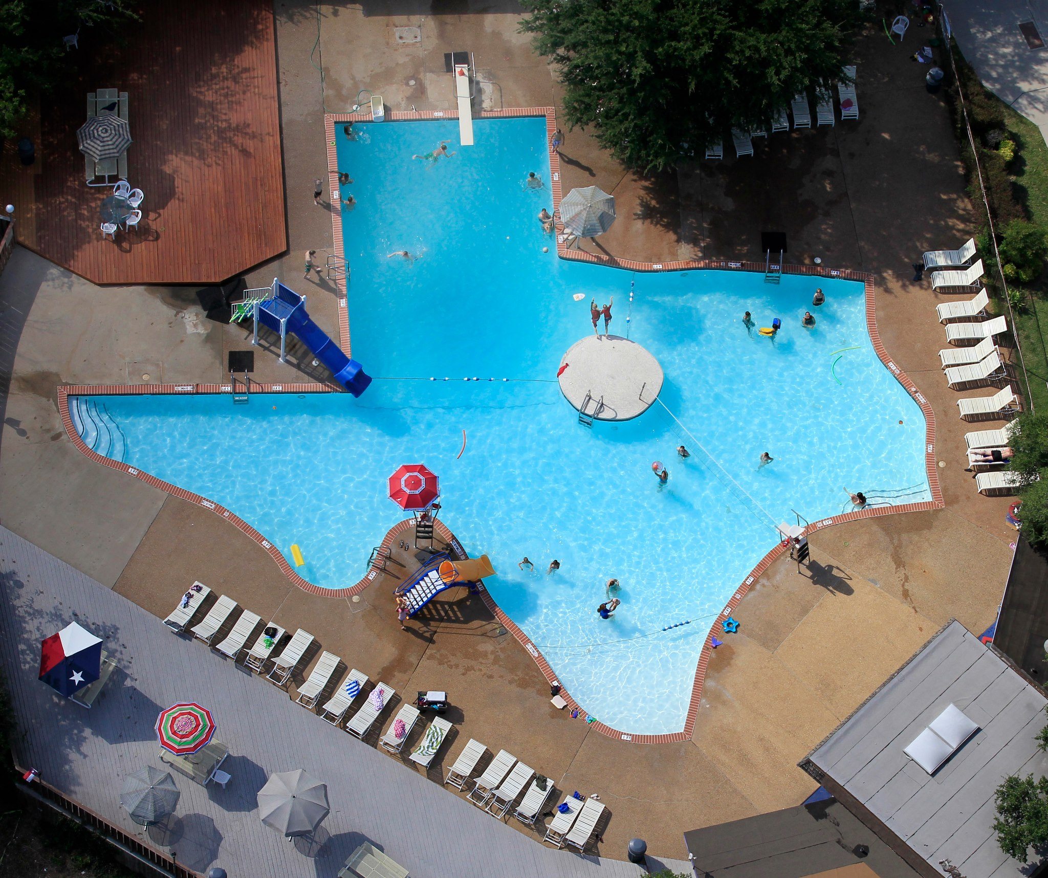 The Texas Pool aerial