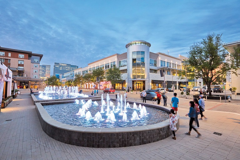 Visitors shopping at Legacy West