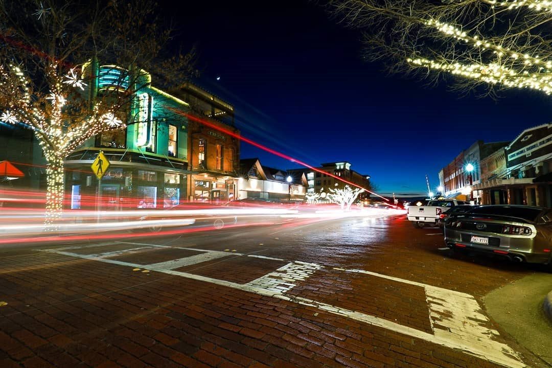 Downtown Plano at night