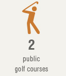 2 public golf courses