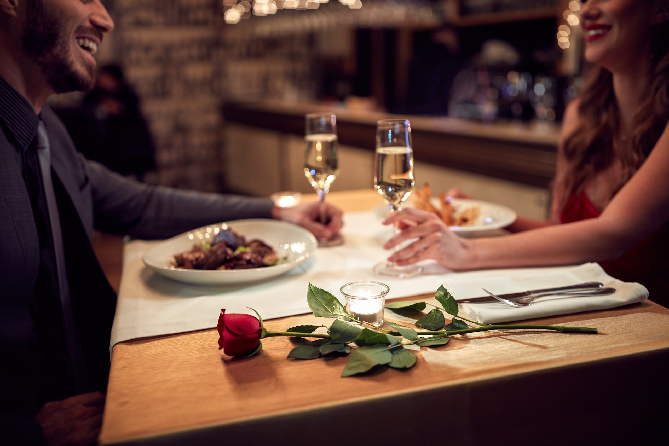 Couple dining on Valentine's Day