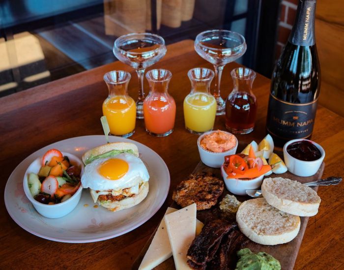 Whiskey Cake brunch spread