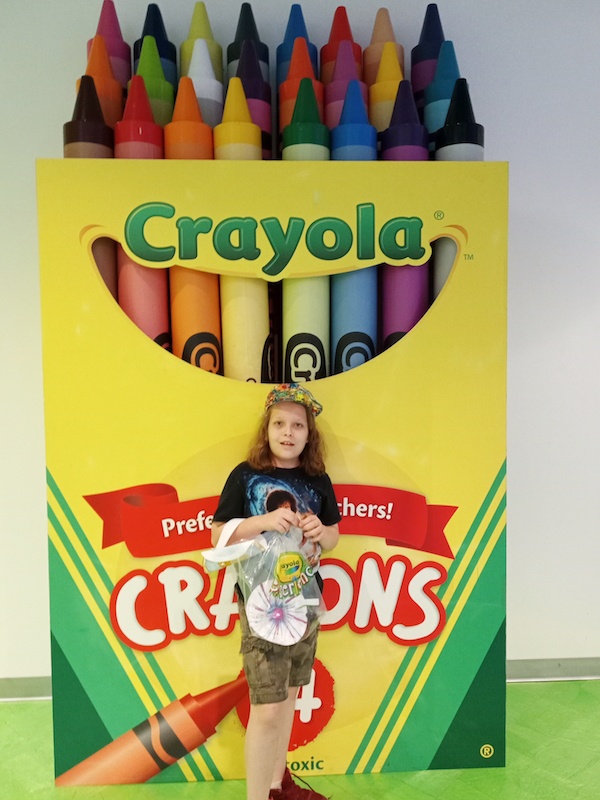 Crayola Photo Op with Crayons