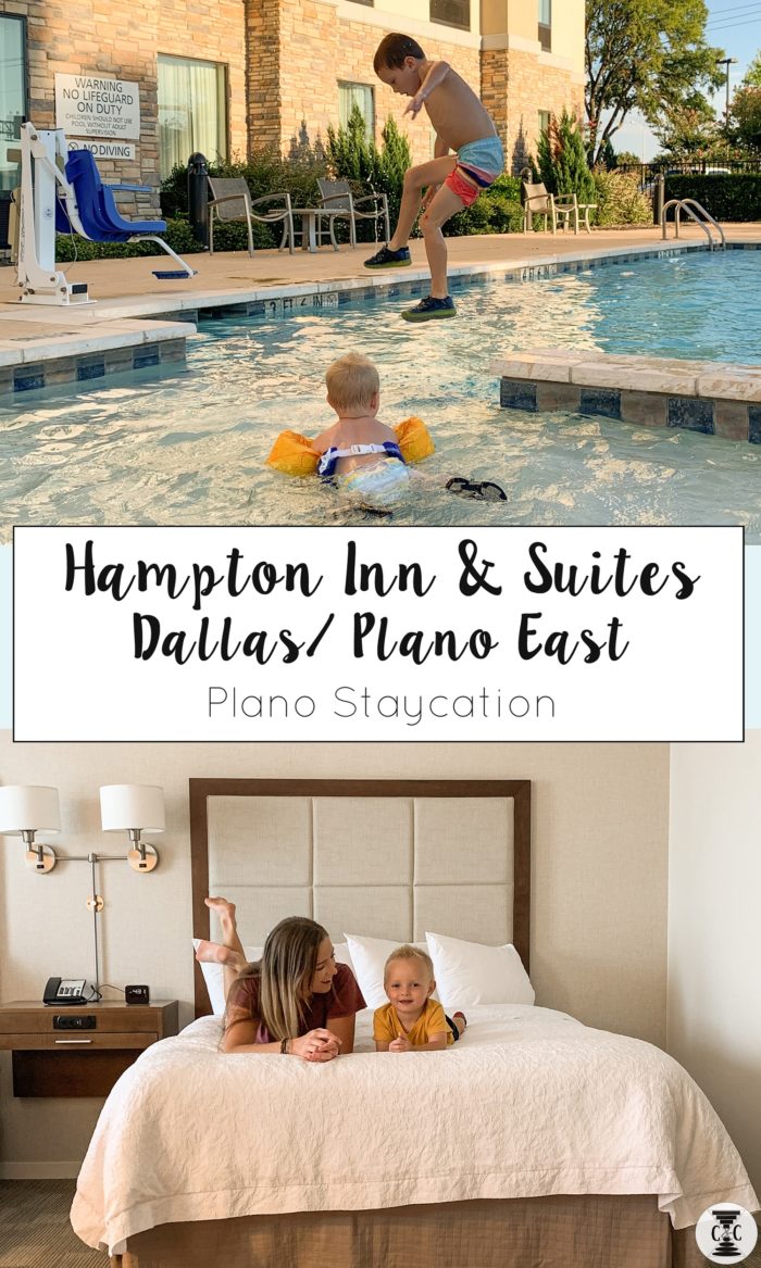 Crosswalks & Cairns Hampton Inn & Suites family staycation Pinterest Pin