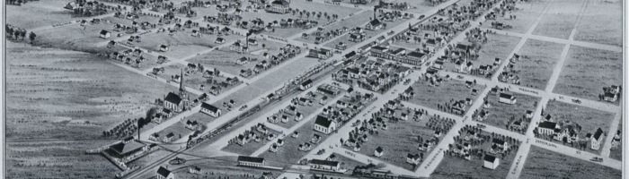 Historical Plano aerial photo from 1891.