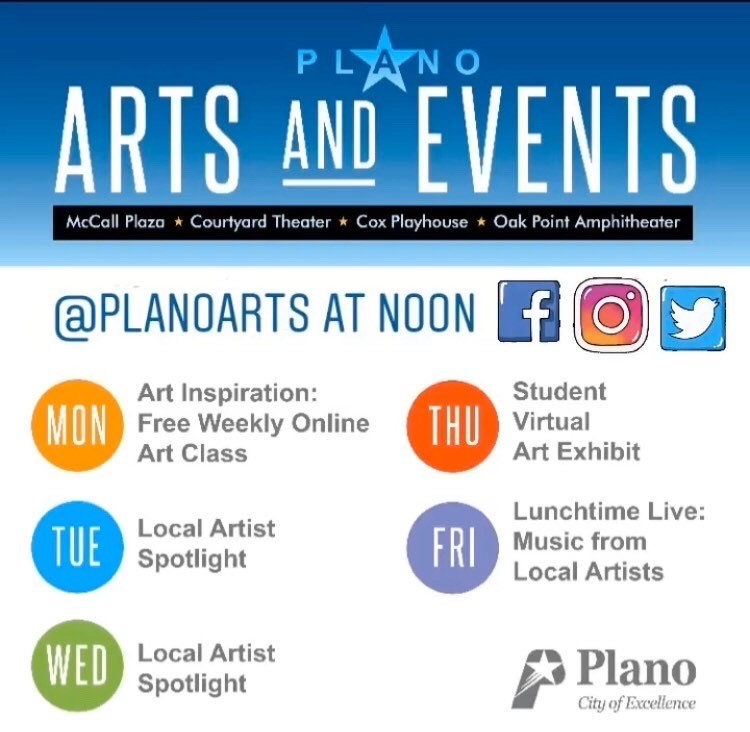 Plano Arts & Events Virtual Programming