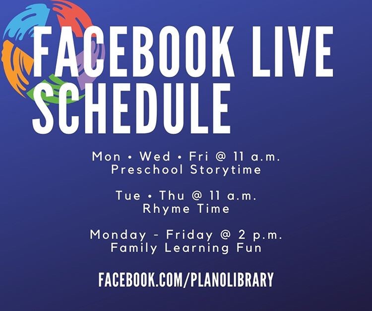 Plano Library Virtual Events graphic