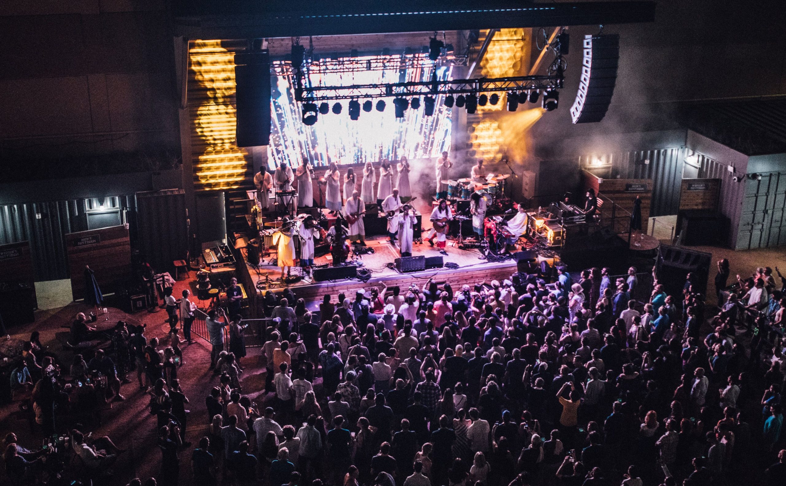 live music stage at The Box Garden