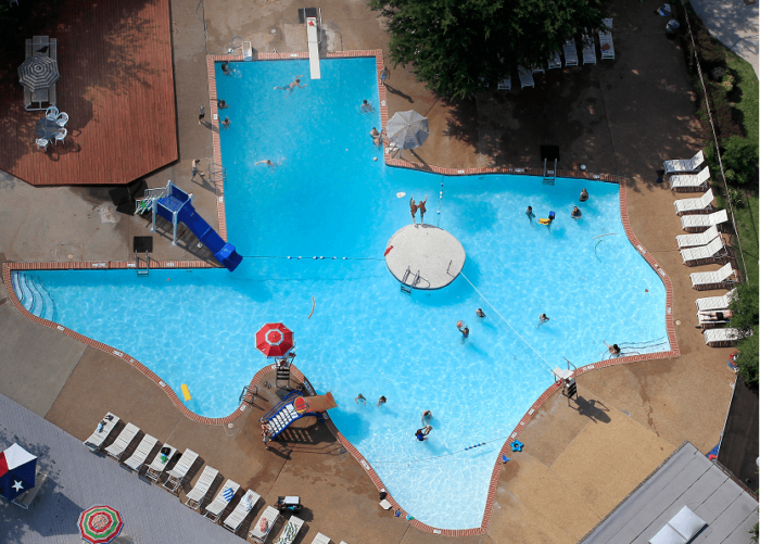 Aerial view of The Texas Pool