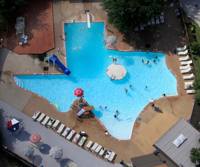 The Texas Pool aerial