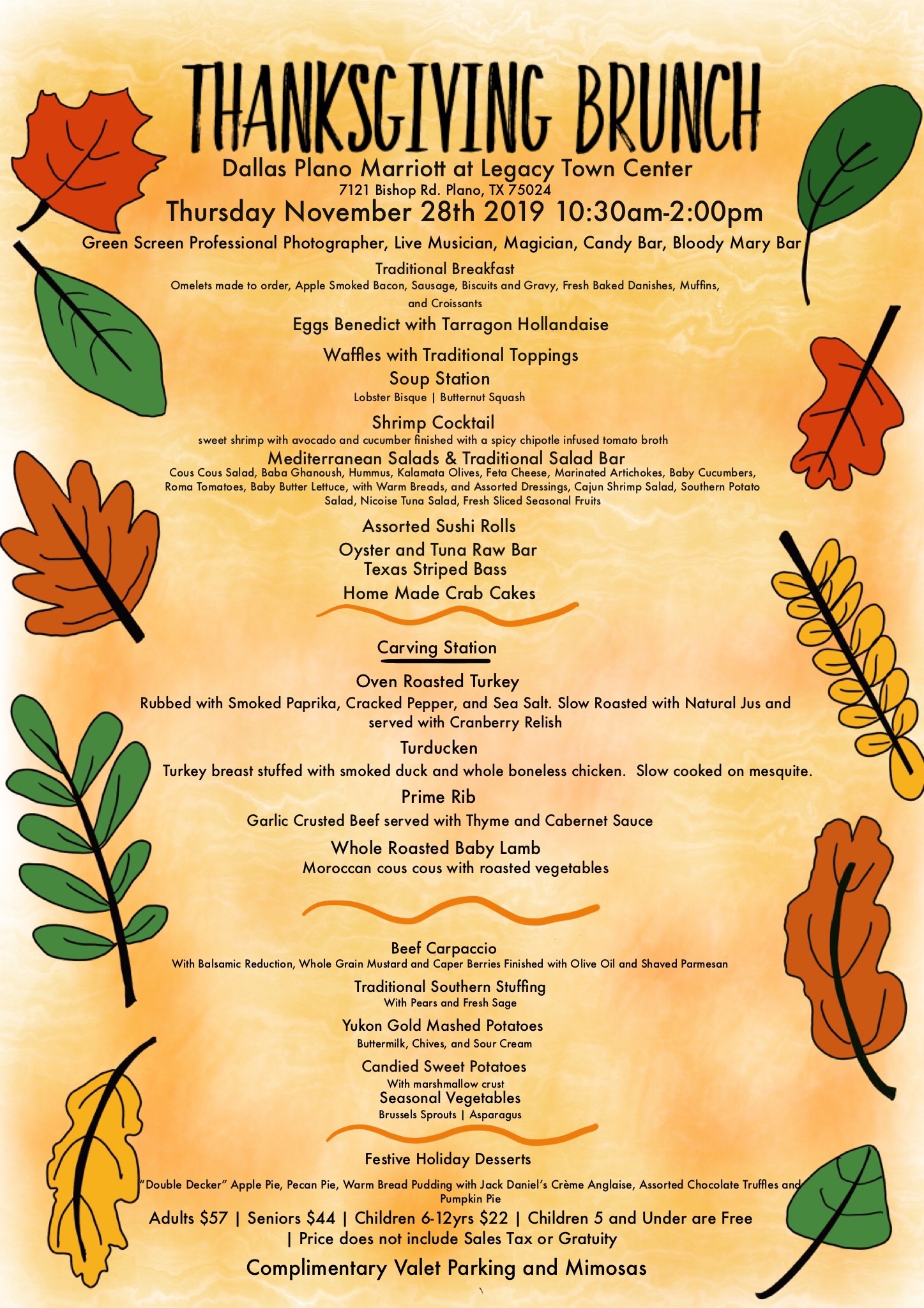 HassleFree Thanksgiving Brunch in Plano 2019 Plano Insider