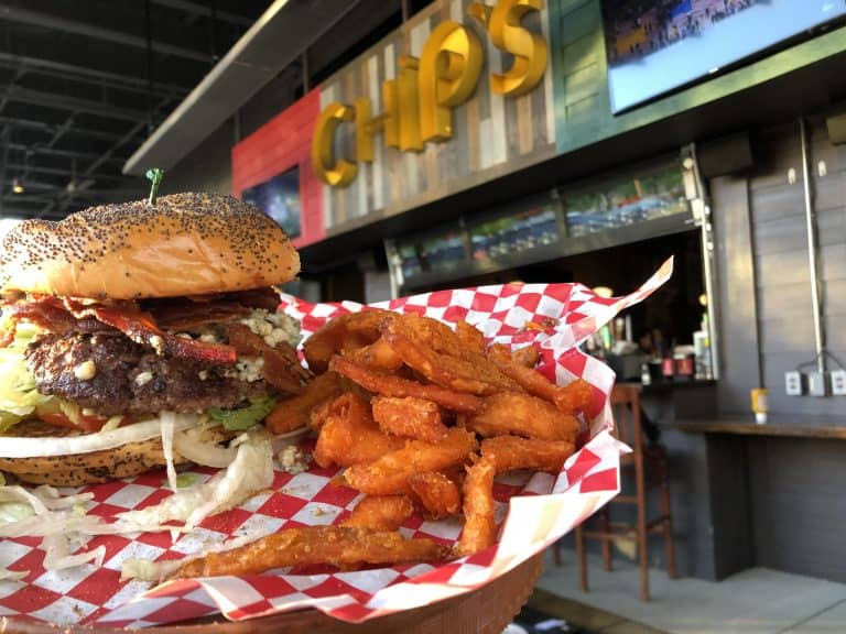 Chip's Hamburgers burger & fries