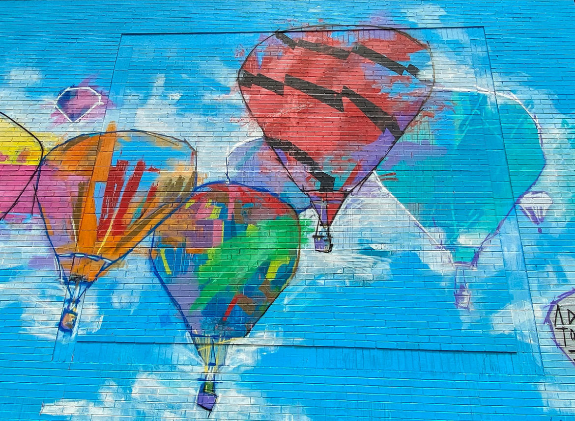 Best Things to Do in Plano Texas balloon mural