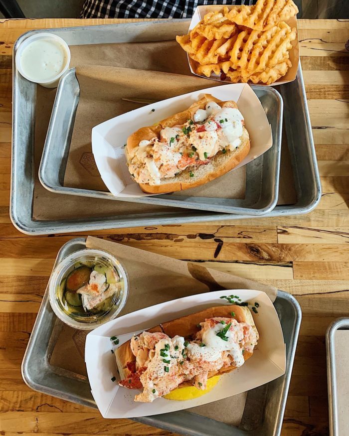 Dock Local lobster rolls at Legacy Hall