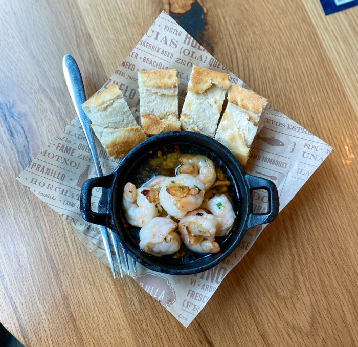 Bulla Gastrobar shrimp dish