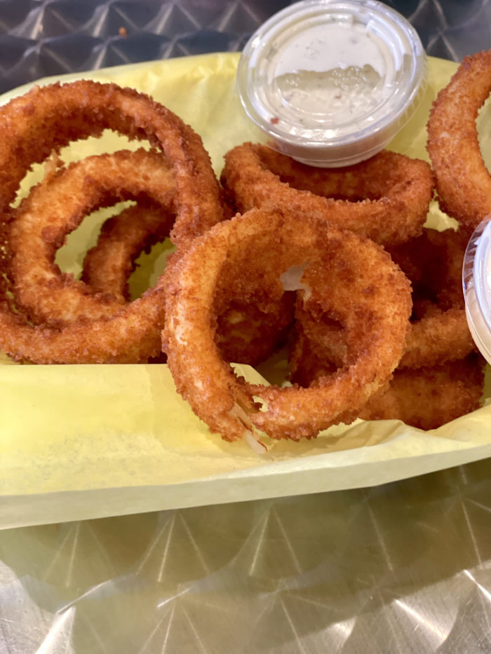 Lime and Dime Burgers onion rings