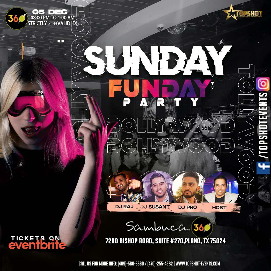 Sunday Funday at Sambuca 360