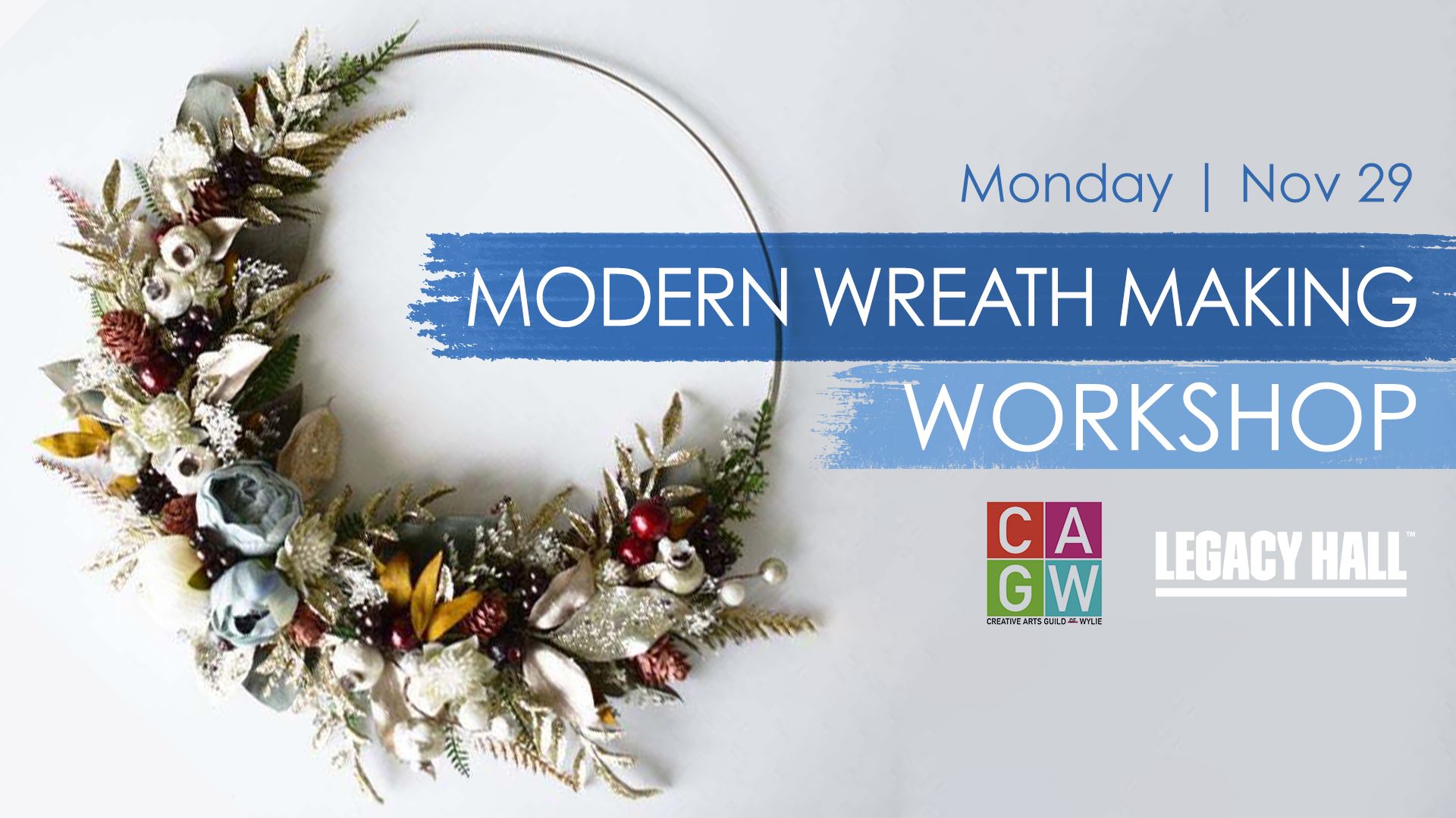Modern Wreath Making Workshop at LH Facebook Image