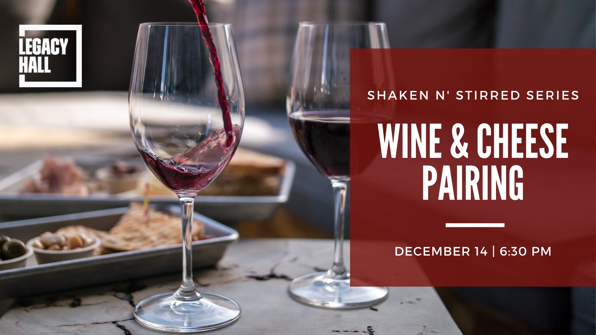 Wine and Cheese Pairing at LH Facebook Image
