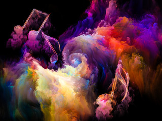 Kleurrijke muziek Adobe Stock Photo