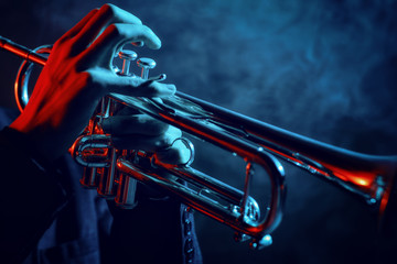 Jazztrompettist Adobe Stock Photo