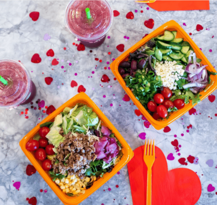 Salad & Go Valentine's Day promo