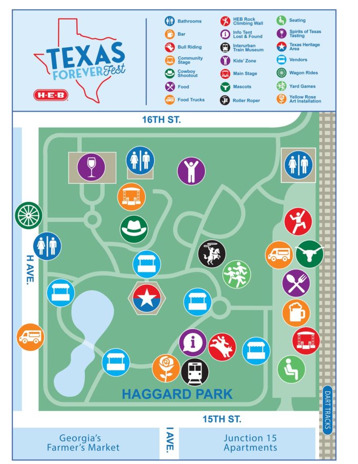 Texas Forever Fest Map