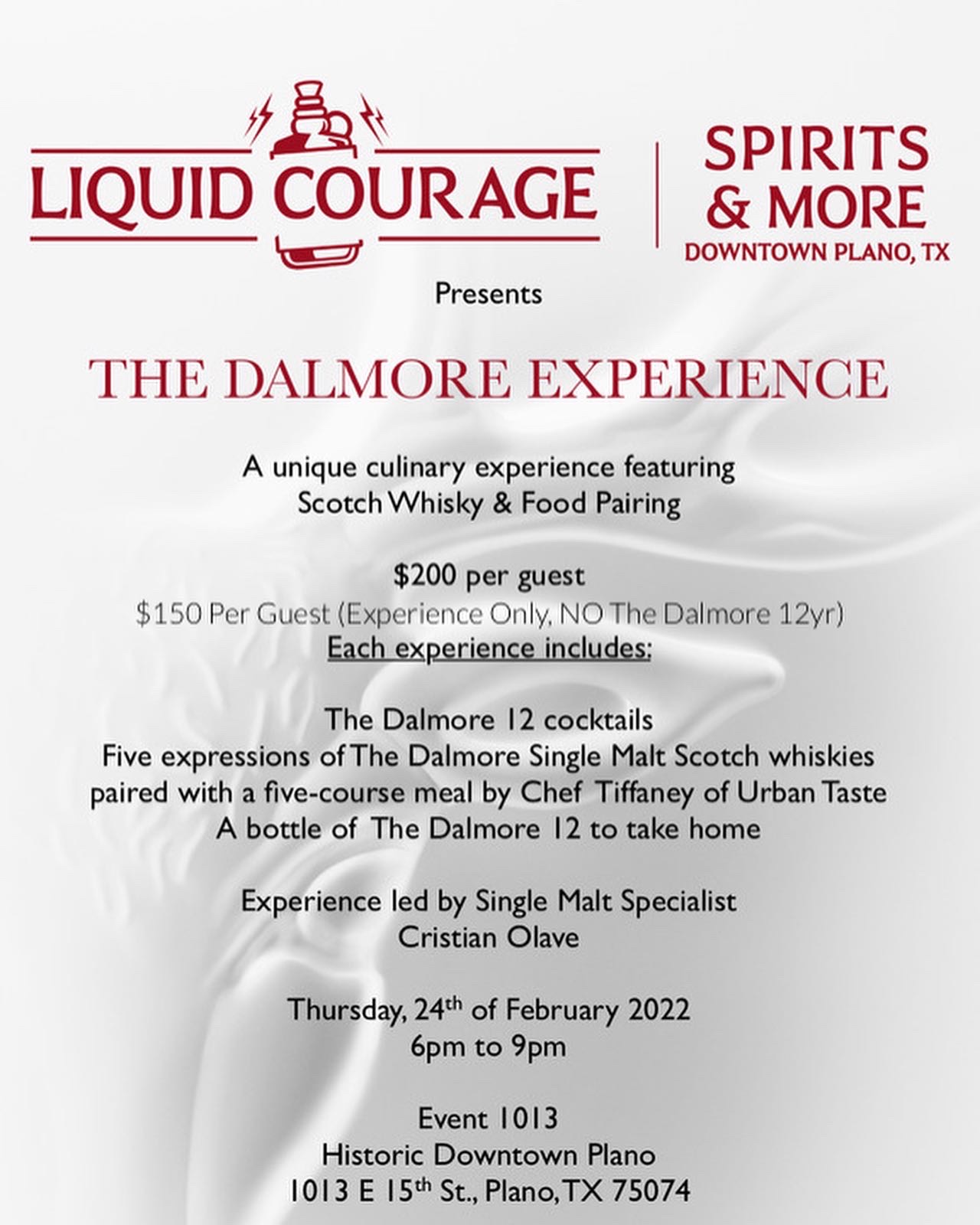 Dalmore Dinner Experience