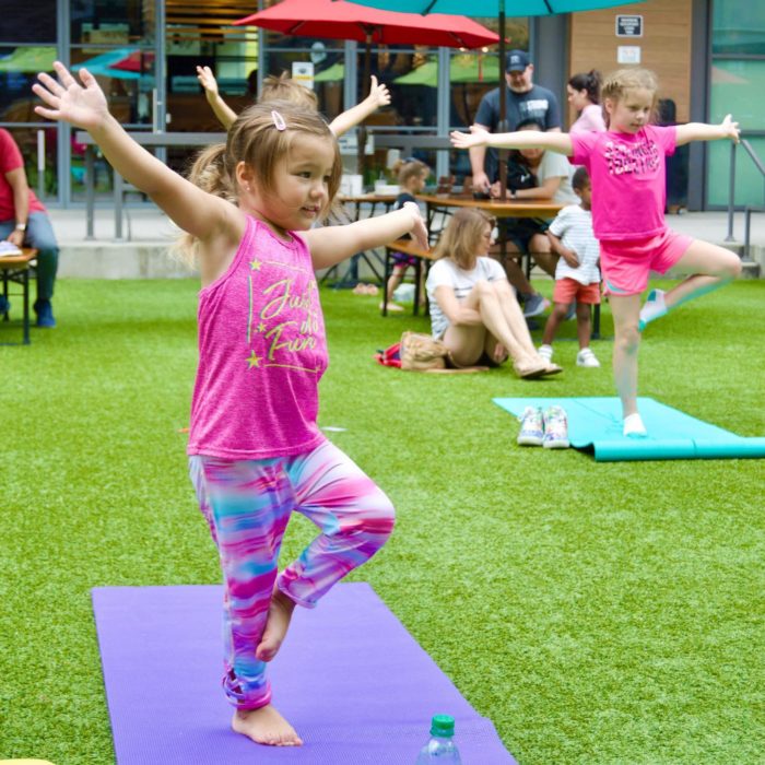 Legacy Hall Kid Yoga in Box Garden