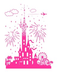 Disney Castle Adobe Stock Photo Image