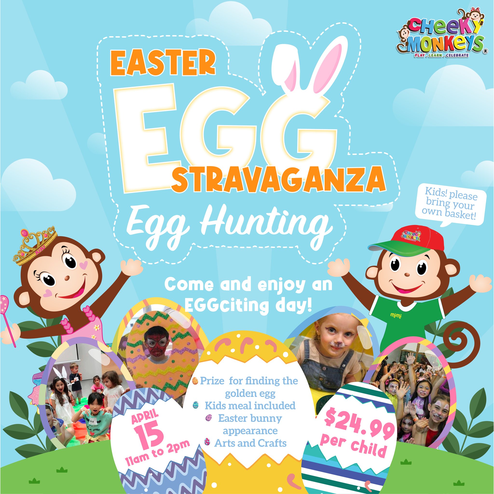 Eggstravaganza at Cheeky Monkeys