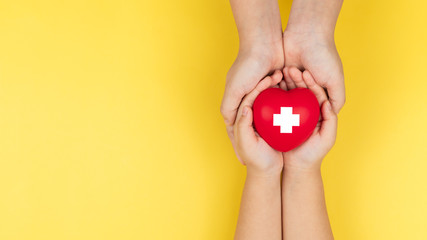 Heart Red Cross Adobe Stock Photo