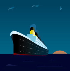 Ocean Liner Adobe Stock Photo