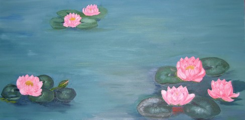 monet water lilies adobe stock photo