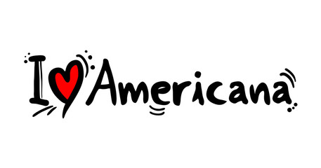 I love Americana Adobe Stock Photo