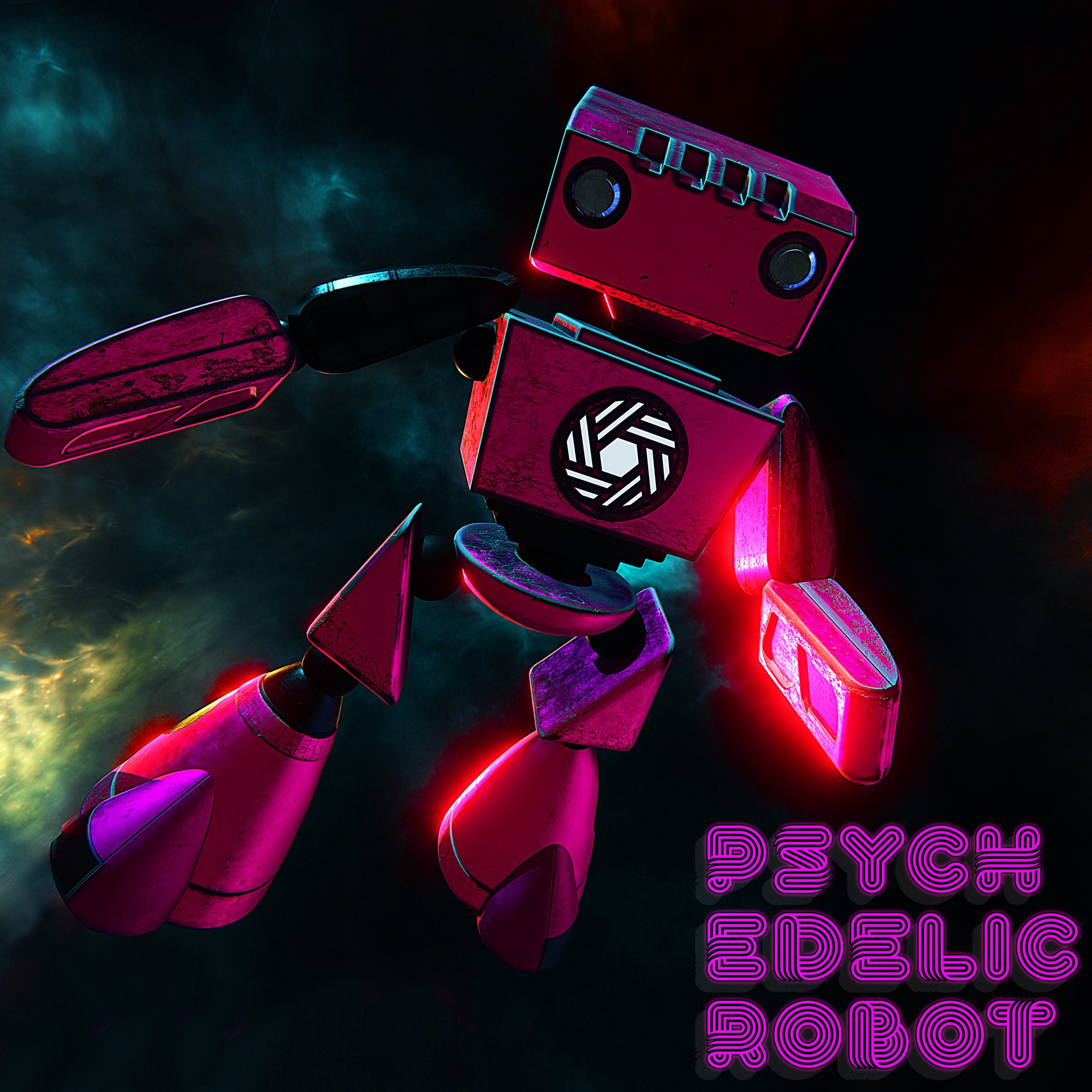 Psychedelische Robot