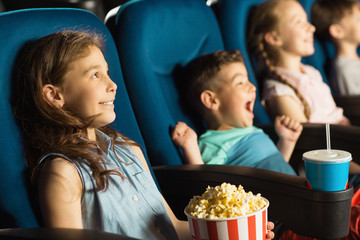 Children at Movies Adobe Stock Photo