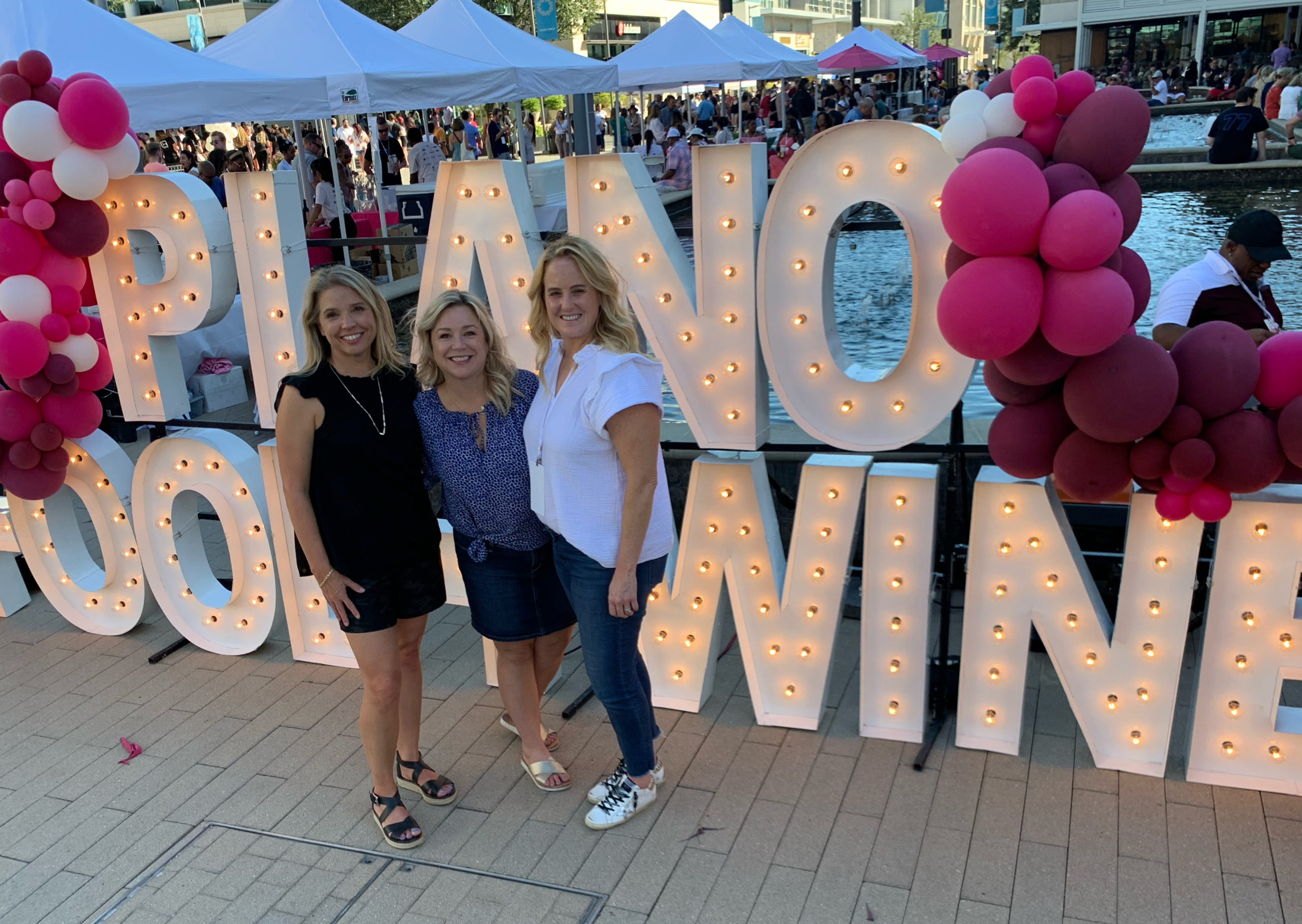 Stephanie and friends at the Plano Food & Wine Festival