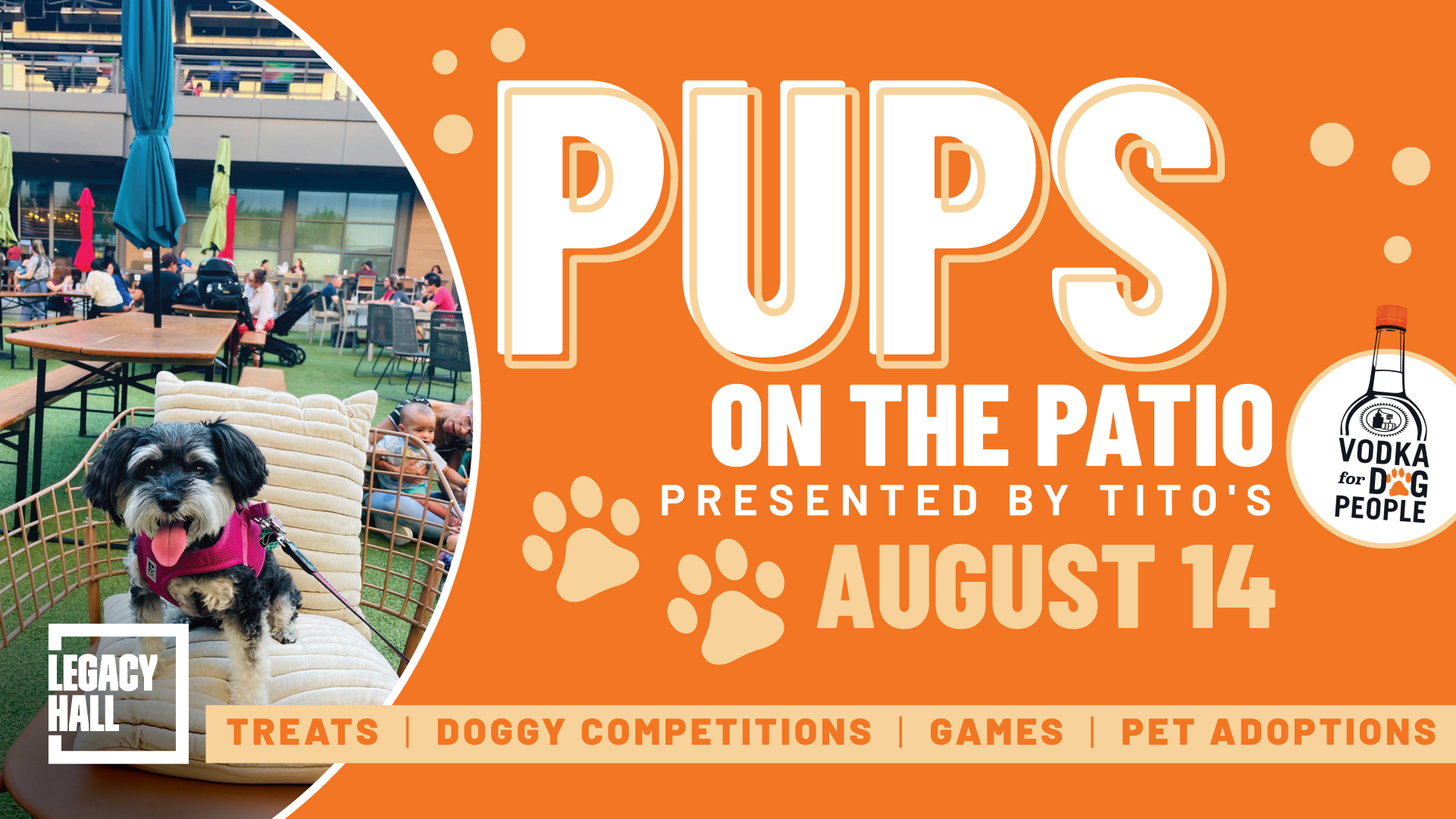 Pups on the Patio at LH Facebook Image