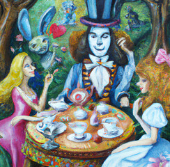Mad Hatter Tea Party Adobe Stock Photo
