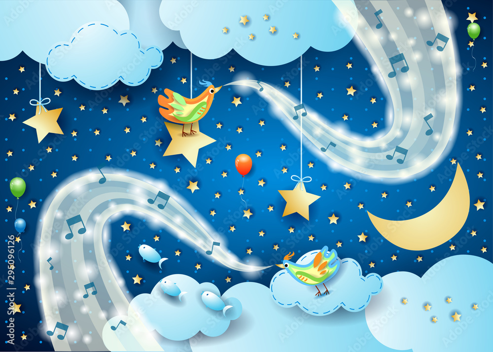 Nocturnal Bird Singing