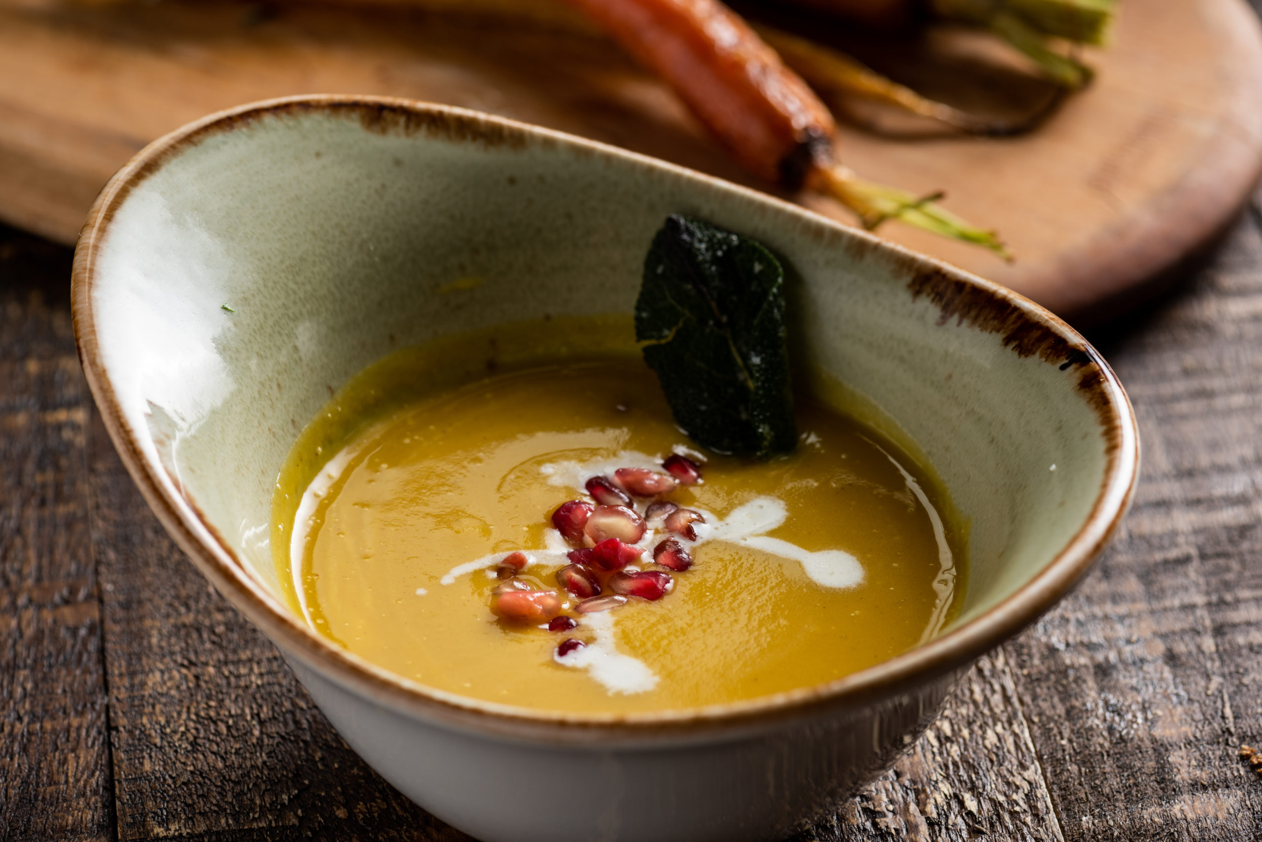 Cru butternut squash soup